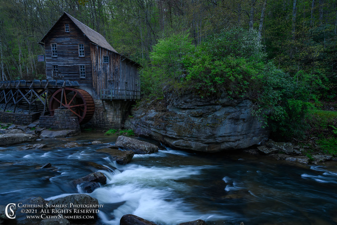 Glade Creek Grist Mill on a Late Spring Evening