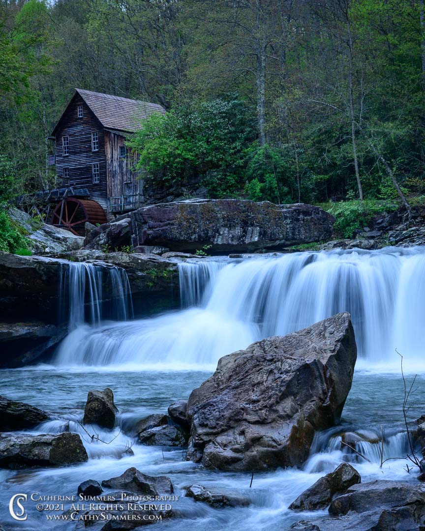 Glade Creek Grist Mill on a Late Spring Evening