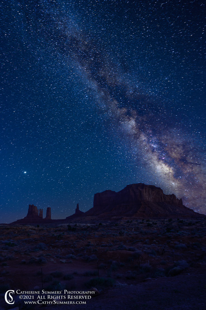 Milky Way Setting Near Monument Valley
