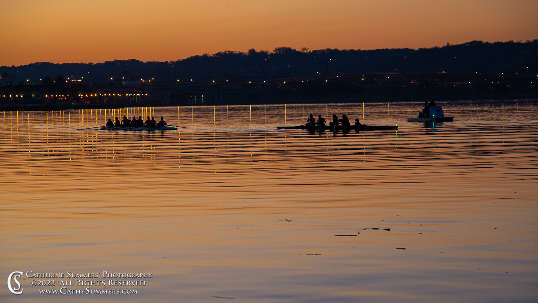 Rowers on the Anacostia River at Sunrise
