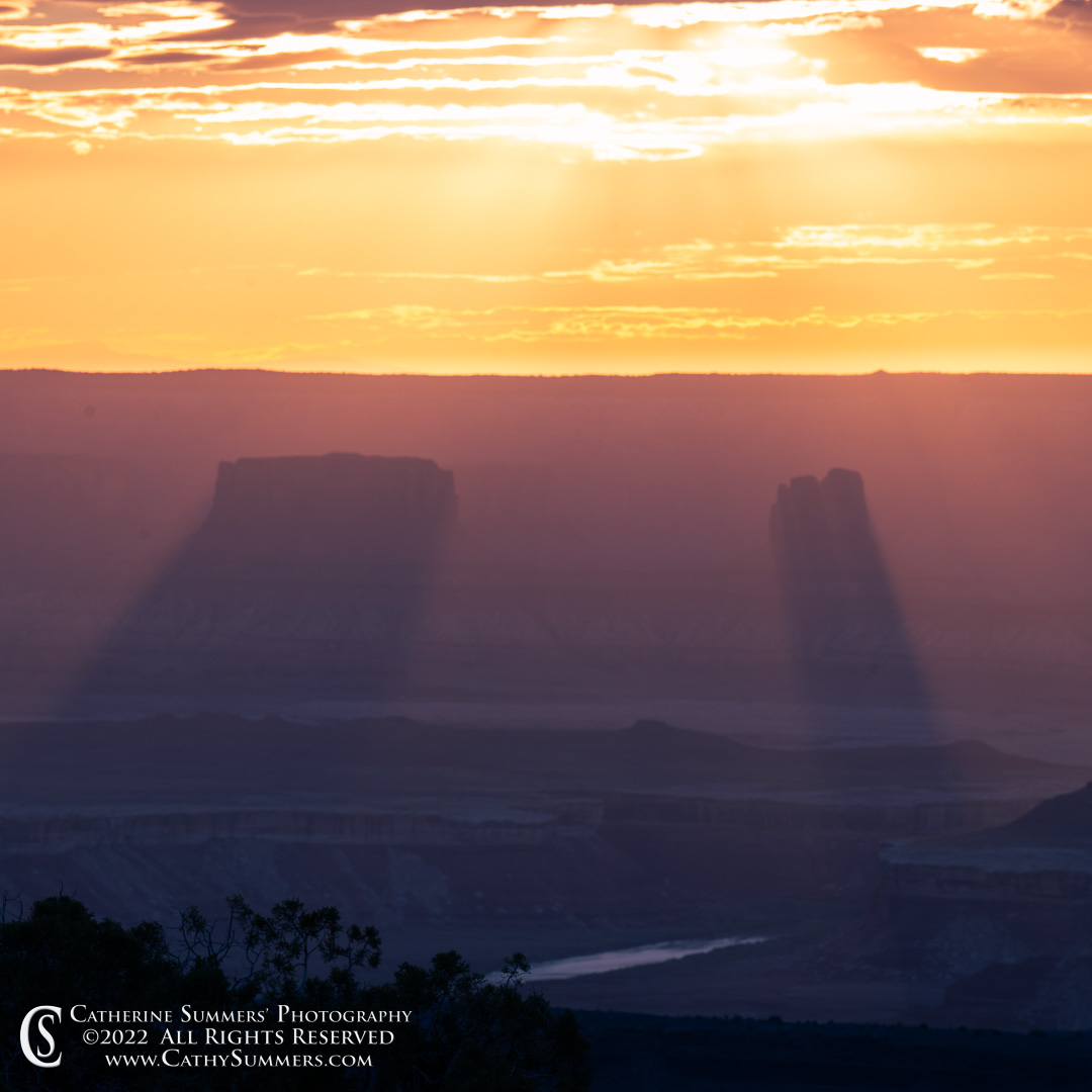 Sunset Shadows in the Green River Canyon of Canyonlands National Park
