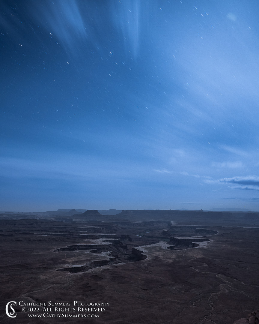 Moonlit Green River Canyon in Canyonlands National Park