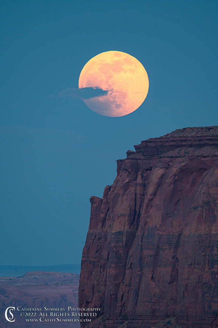 20220515_069: vertical, moon, moonrise, Monument Valley, moon rise, lunar eclipse, butte, partial