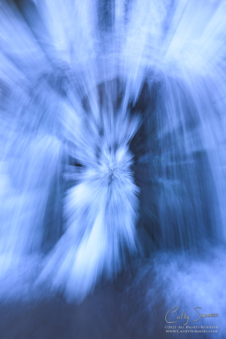 20230204_NZ94666: vertical, waterfall, winter, Shenandoah National Park, ice, Blue Ridge Mountains, ICM, Dark Hollow Falls