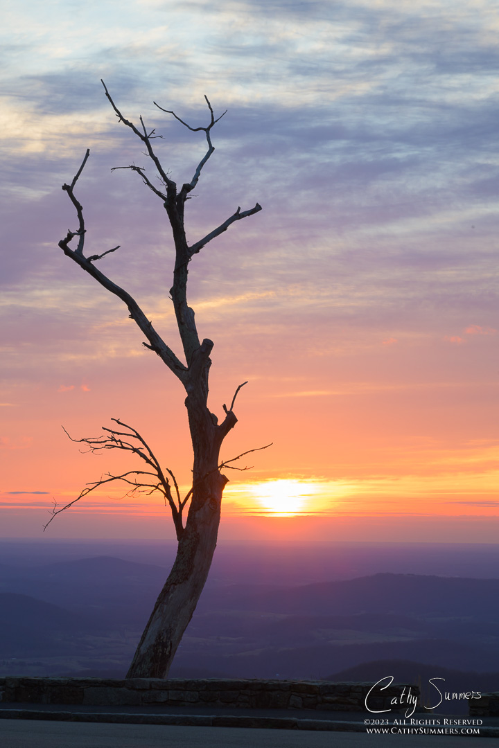 Sunrise at Hazel Mountain Overlook, Shenandoah National Park