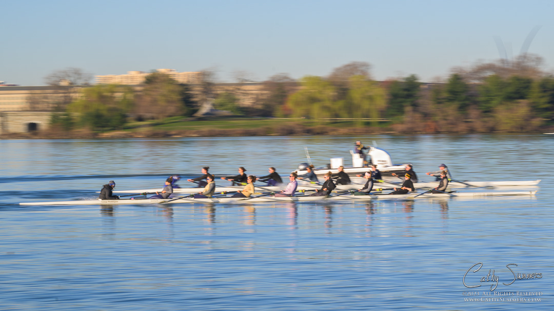 Crew Practice on the Potomac River