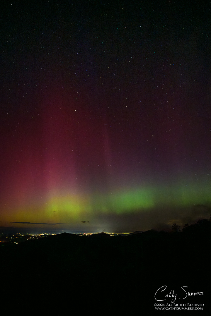 20240511_NZ94386: clouds, Shenandoah National Park, Blue Ridge Mountains, night, stars, astrophotography, aurora borealis