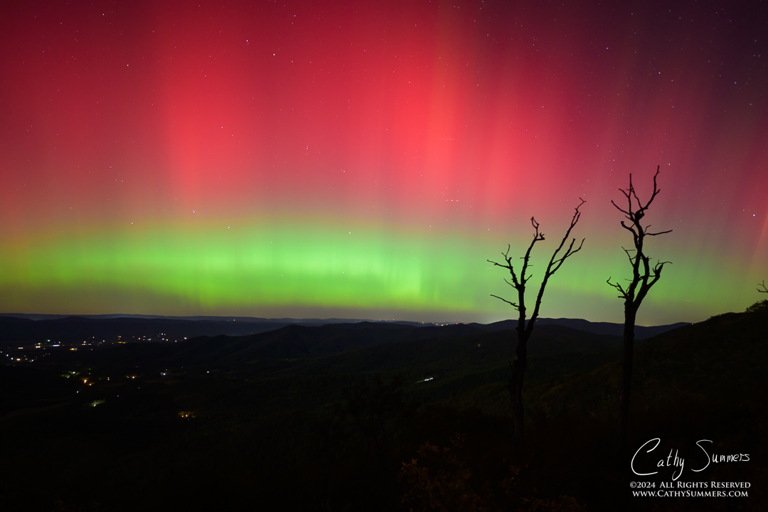 20241010_Z630015-4: Shenandoah National Park, Jewel Hollow, aurora borealis