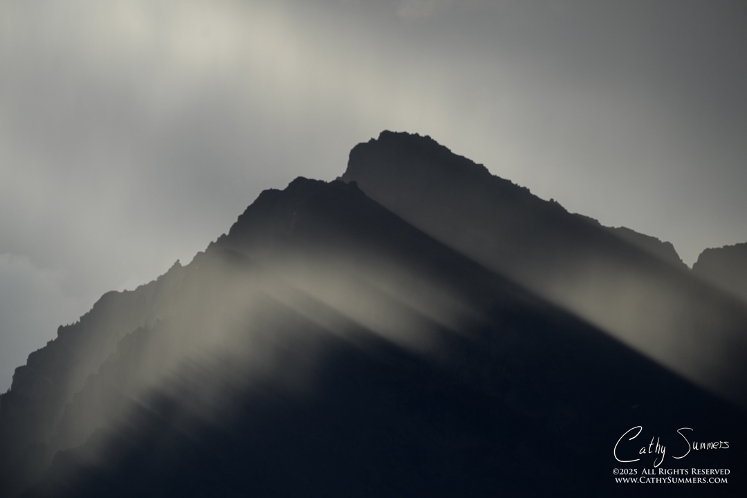 Clouds Streaming Over a Mountain Ridge in Grand Teton National Park