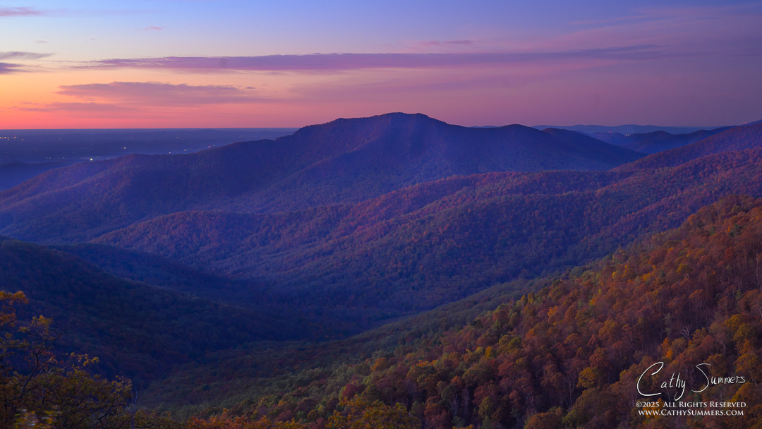 Old Rag at Dawn on an Autumn Morning