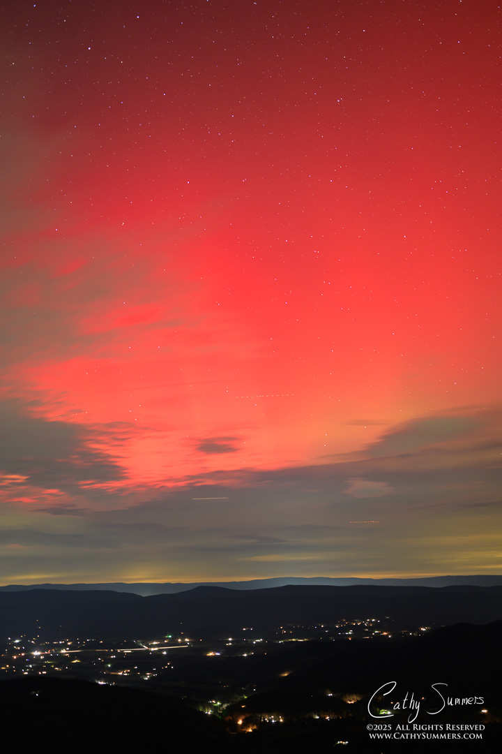 Aurora Above the Clouds at Jewel Hollow Overlook, Shenandoah National Park