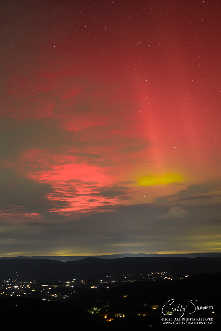Aurora Above the Clouds at Jewel Hollow Overlook, Shenandoah National Park