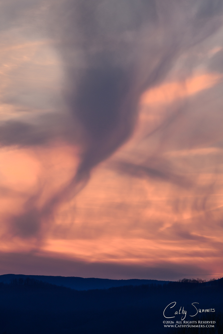 Dancing Cloud at Sunset