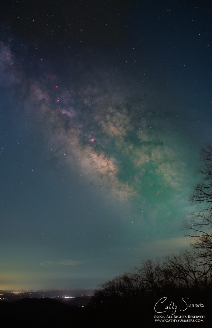 Milky Way Core at Thorofare Overlook - Composite Photo