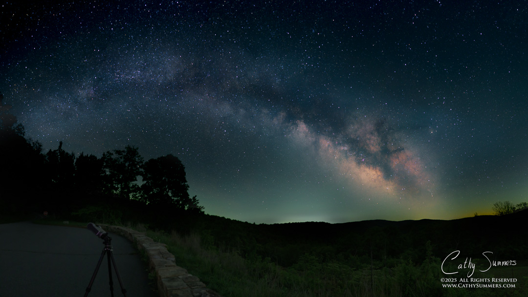 Milky Way Arch at Trayfoot Mountain Overlook