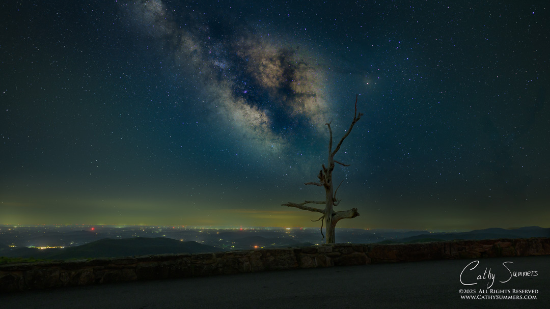 Milky Way at Little Devil Stairs Overlook, Shenandoah National Park