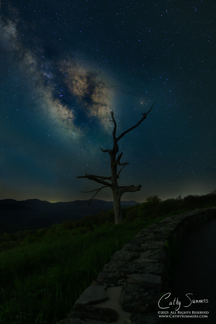 Milky Way at Little Devil Stairs Overlook, Shenandoah National Park