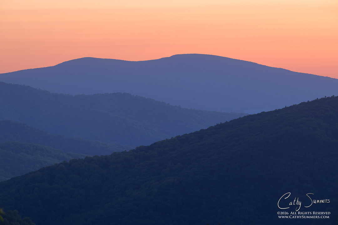 Blue Ridges at Sunrise, Shenandoah National Park