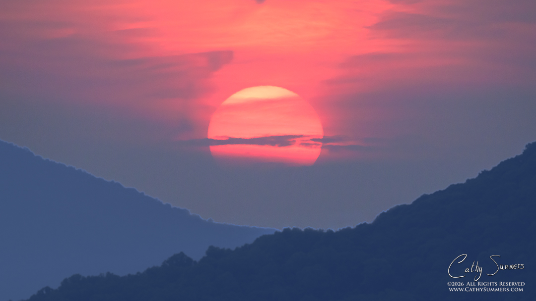 Smokey Sunrise in Shenandoah Natiional Park
