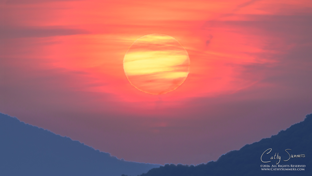 Smokey Sunrise in Shenandoah National Park