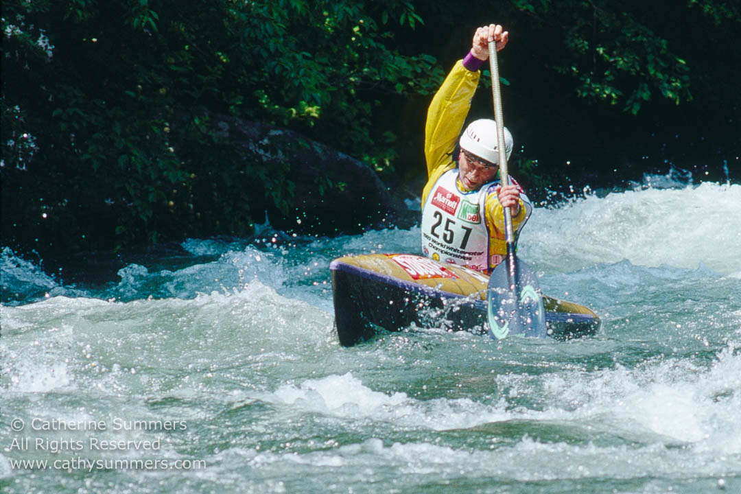 89_Worlds_401: canoe, Savage River, wildwater, World Championships, C-1, C1, USA