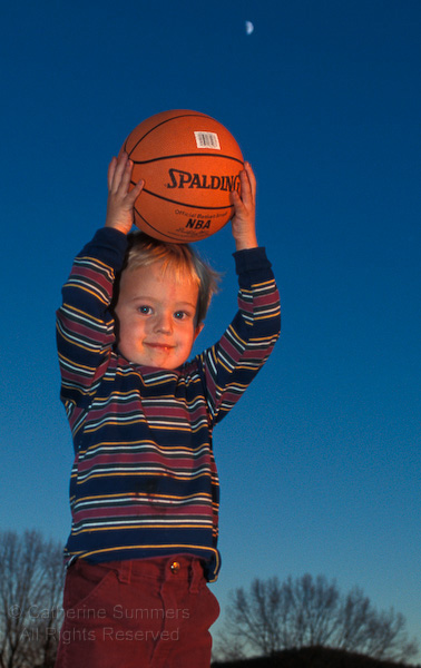 Boy and Basketball