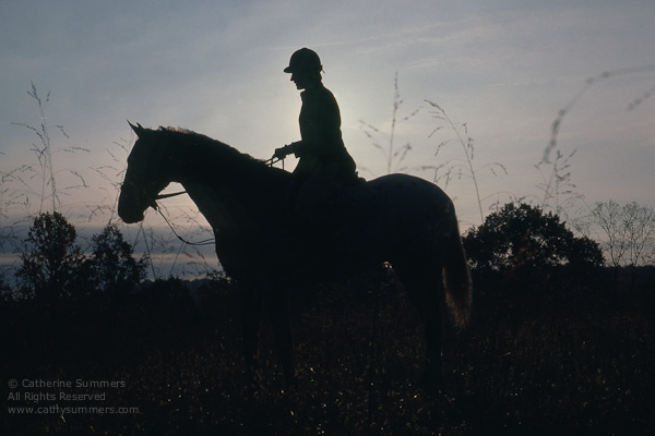 FH_1978_0025: Whipper-In, silhouette, Donna Eicher