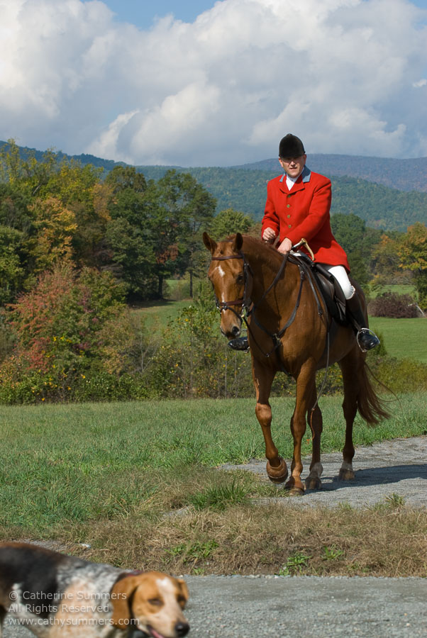 FH_2007_032: Farmington Hunt, Fox Hunting, Opening Meet, Daron Beeney, Hidden Fox