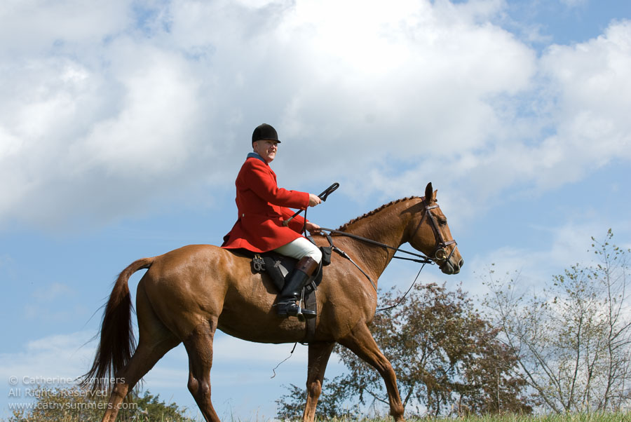 FH_2007_037: Farmington Hunt, Fox Hunting, Opening Meet, Daron Beeney, Huntsman, Hidden Fox