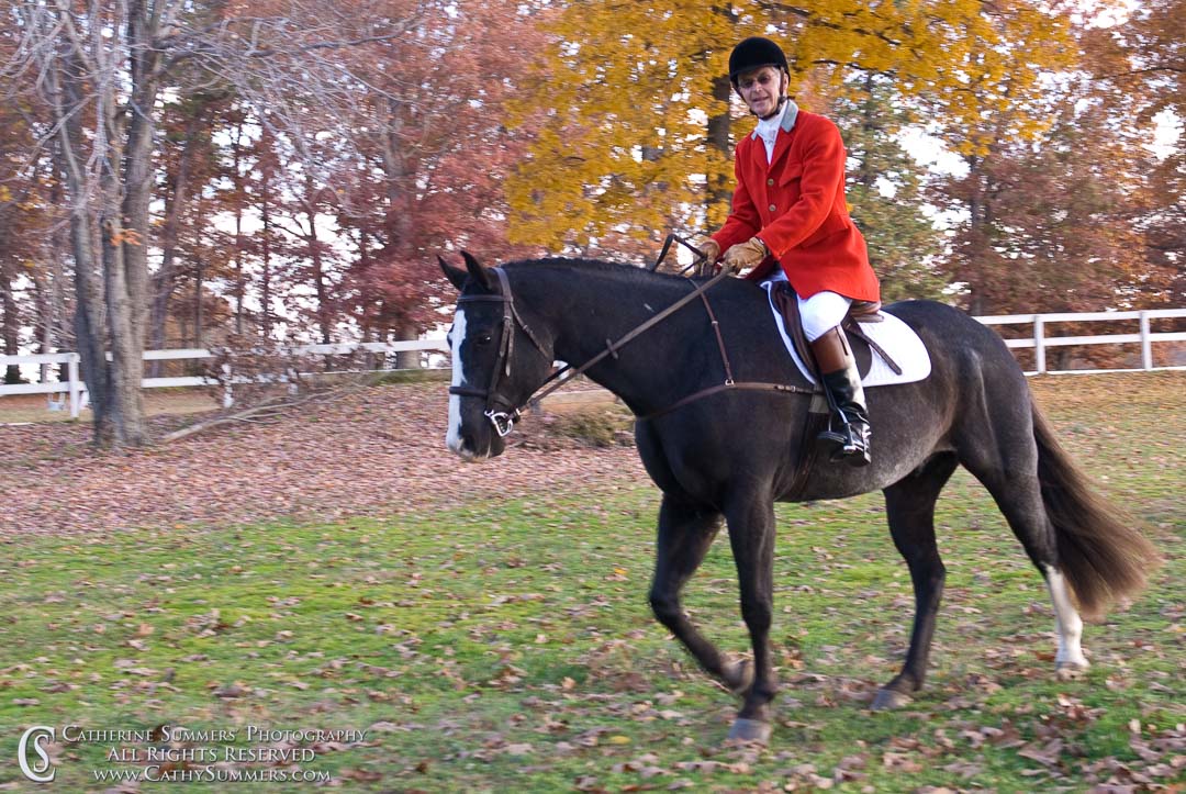 FH_20081108_060: Farmington Hunt, Fox Hunting, Opening Meet, Millington, Field Master, Ken Chapman