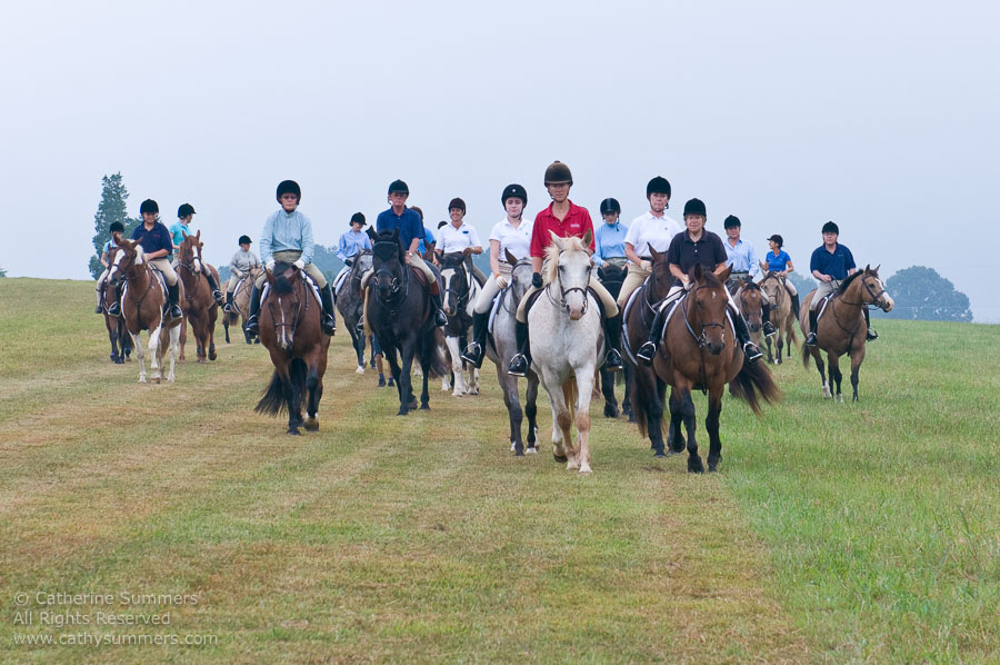 FH_20090907_038: Farmington Hunt, Fox Hunting, Foxfield, Bobbie Wells, cubbing, Hilltoppers, Liz King