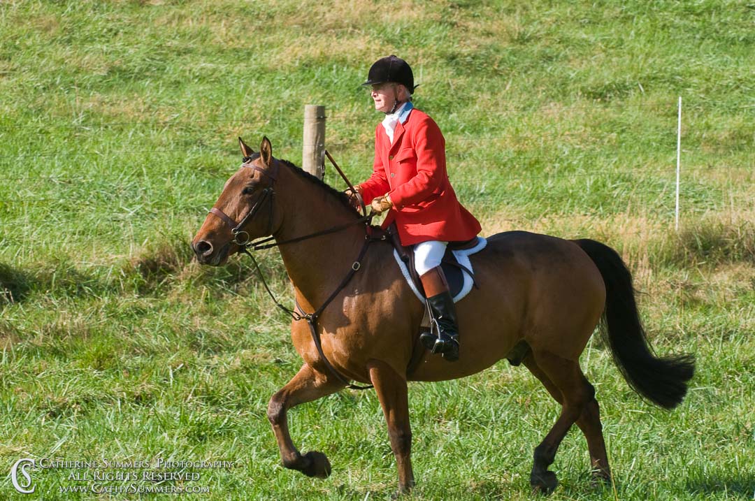 FH_20091031_071: Fox Hunting, Opening Meet, Field Master, Ken Chapman, Hidden Fox